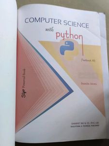 Computer Science With Python Sumita Arora Class 12