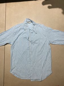 Stripped Blue Oversized Shirt