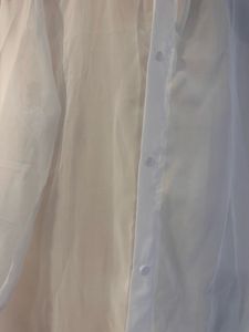 Brand New White Button-Up Shrug Shirt, Full Length
