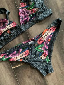 Ed Hardy Authentic Rhinestone Bikini Set