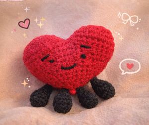 Crochet Heart Plushie