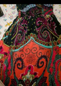 Bohemian Paisley Print Dress Zara