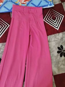 Pink Wide Leg Pants