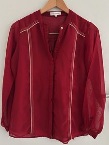 Elegant Red Blouse