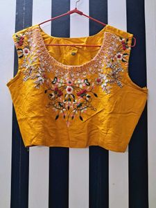 Vibrant Yellow Lehenga with Cape Jacket