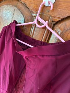 Bright Marron Colour Dress For Girls