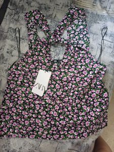 Zara Floral Halter Top