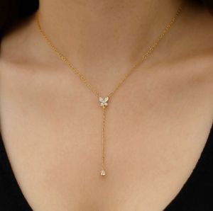 Butterfly Pendant Necklace Anti tarnish
