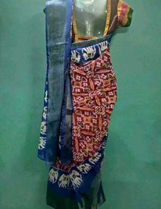 Beautiful Pochampally Print Saree
