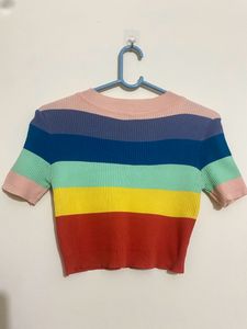 Tricolour Crop Top