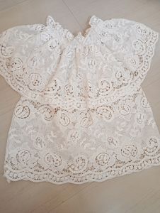 White Lacy Croptop