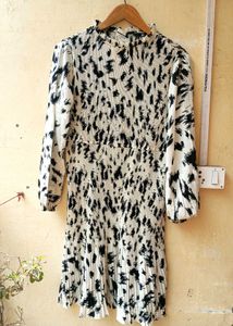 Fig Printed Pleated Dress (Women)