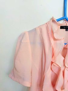 Cutesy Baby Pink Ruffled Top