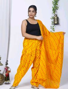 Pure Cotton Patiyala With Duppata