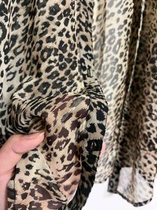 Zink Leopard Print Open Front Shrug