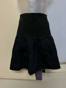 Black Mini Highwaist Skirt
