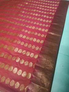 price Drop🧡💖Dual Shade Semi Silk Saree