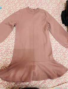 Red Plaid Drop Waist Dress and pink dres