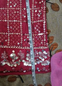 RED KURTA SET BRIDE DRESS