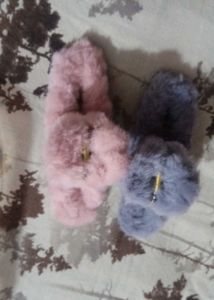 Fluffy Hair Claw Clips - Cute Pastel Set