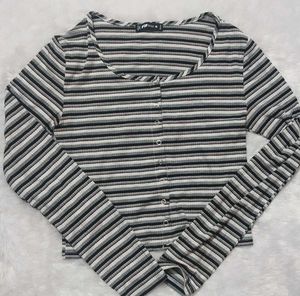 Stripped full sleeve top
