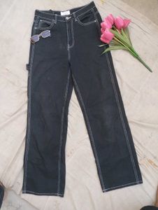 5 Pocket Cargo High Waisted Jeans For Women