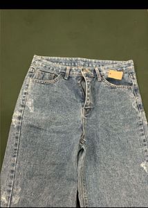 Wide Leg Denim Jeans