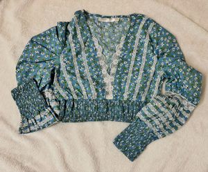 Floral Print Crop Top