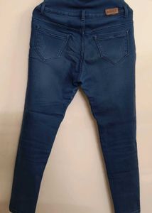 Navy Blue Ankle Length Jeans