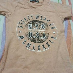 Peach Graphic Tee