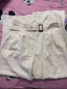 Belted Wide Leg Pants