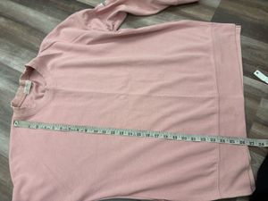 Pink Floral Embroidered Sweatshirt