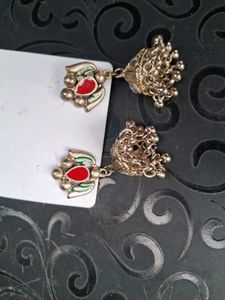 Cute Silver Jhumka Earrings