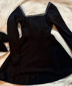 Printerest Black Dress