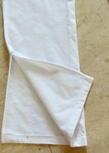 White Wide Leg Sweatpants