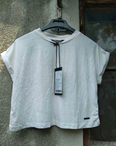 3 Combo Set ( White Crop T-Shirt with Tags)