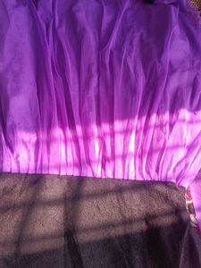 Embroidered Net Dress 👗 Violet To Purple 💜