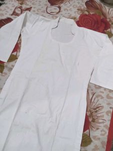 White Cotton Kurta
