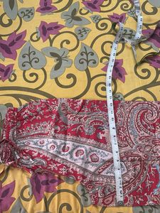 Red Paisley Print Tunic Dress