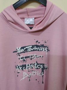 Pink Graphic Hoodie