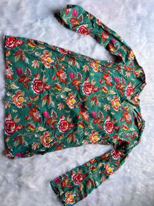 Floral Print Long Sleeve Blouse