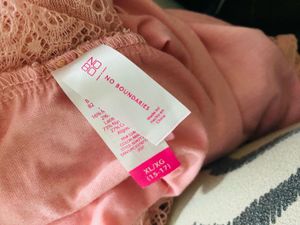 Pink Lace-Up Long Sleeve Top