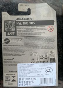 Hot Wheels McLaren F1 Imported