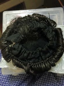 Hair Bun with Rhinestones