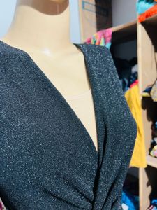 Sparkly Ruched Mini Dress