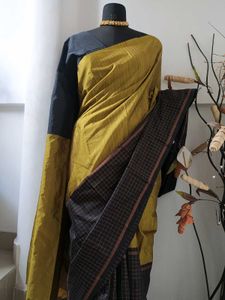 Elegant Silk Saree Double Colour