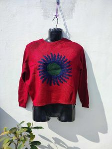 Cute Red Winter Top