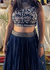 Blue Festive And Wedding Lehenga