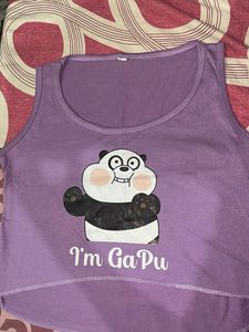 Cute Panda Graphic Tank Top