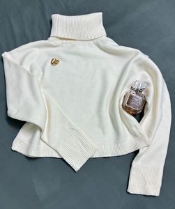 Cream Turtleneck Sweater